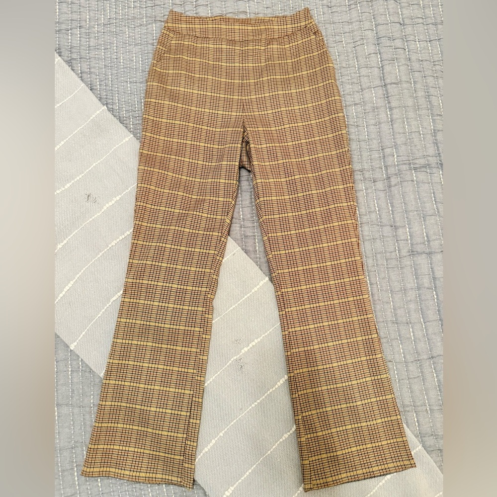 Plaid Ankle Pants